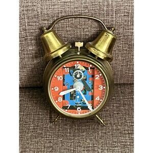 Vintage Alarm Clock West Germany Linden Black Forest Gears‎